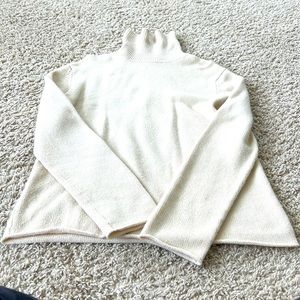 Men’s Cream Banana Republic Cashmere turtleneck sweater, size medium